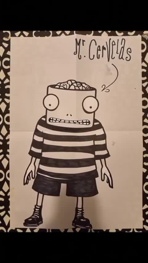 Pitié. Dessin fait au feutre (image en com) et animé par IA. La voix c'est moi.