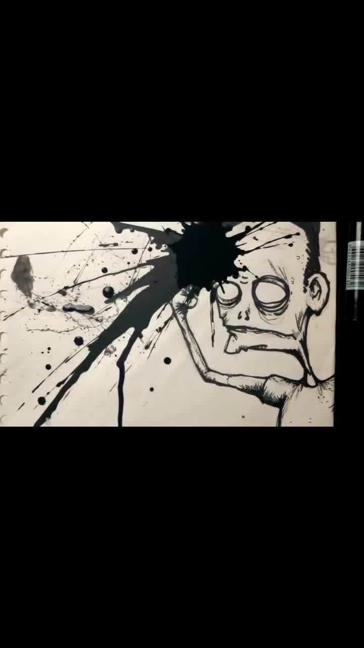 Création perso à partir de dessins sur papier.