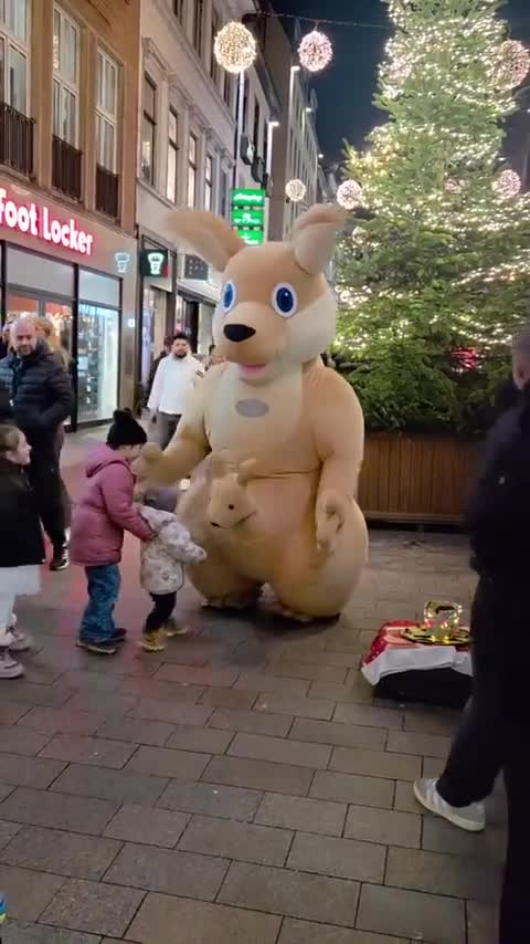 En décembre les gens normaux se déguisent en père noël et le choual en walibite