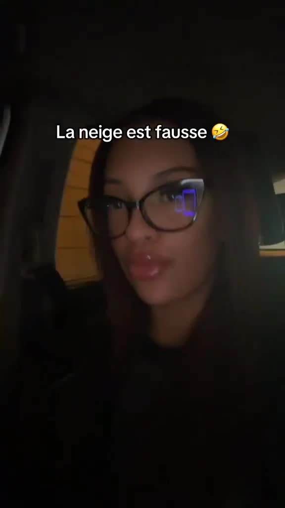 La neige est fausse !