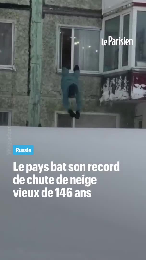 Chute de neige record en Russie.