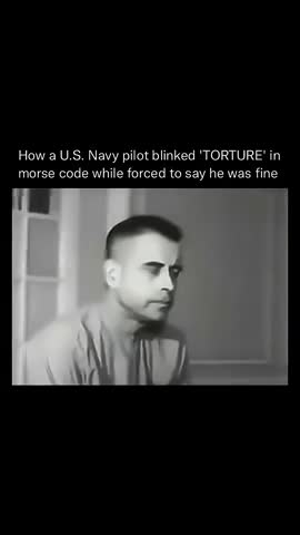 Capturé pendant la guerre du Vietnam le contre-amiral Jeremiah Denton a utilisé ses yeux pour communiquer comment il était torturé en clignant des yeux