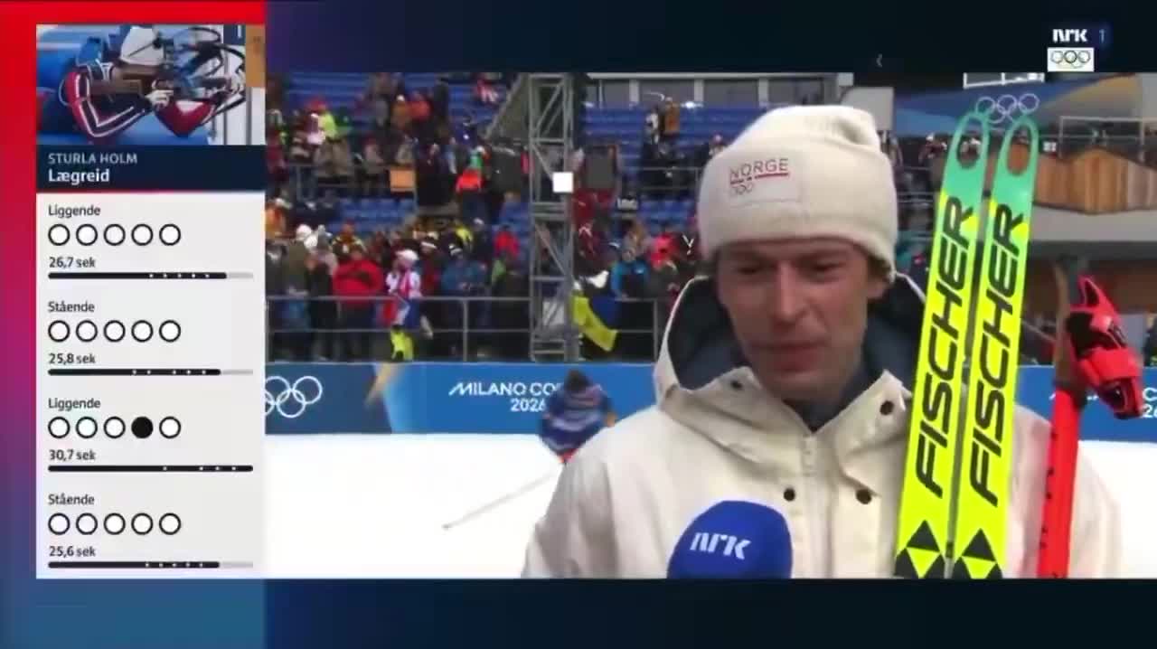 Le biathlète norvégien Sturla Holm Lægreid a fondu en larmes en direct après avoir remporté le bronze aux Jeux olympiques, confessant avoir trompé sa compagne : « J’ai fait la plus grosse erreur de ma vie »