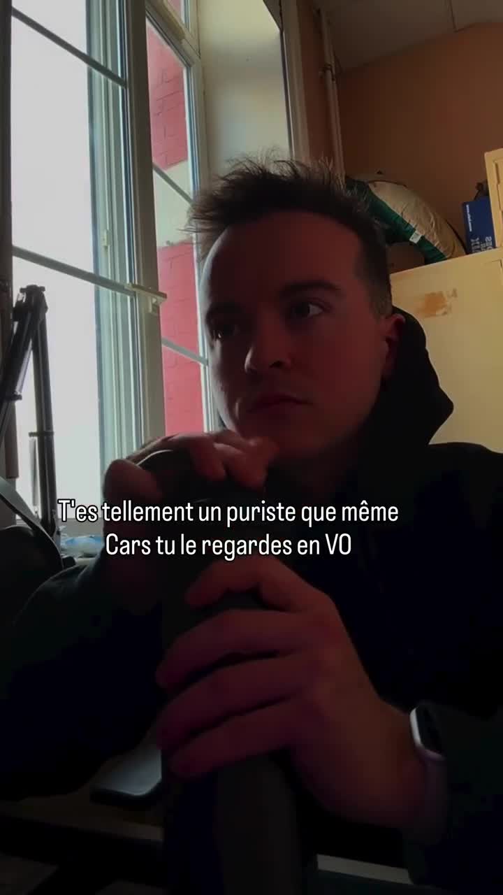 Un vrai puriste.
