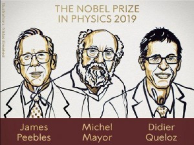 Le prix Nobel de physique attribué à Michel Mayor, James Peebles et Didier Queloz 