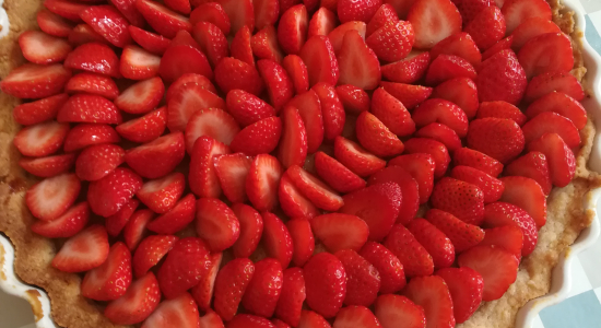 Tarte aux fraises. 