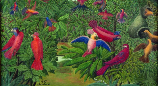 Oiseaux exotiques - André Bauchant - 1947