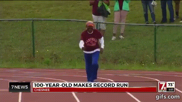 Une centenaire établit un record du 100 mètres