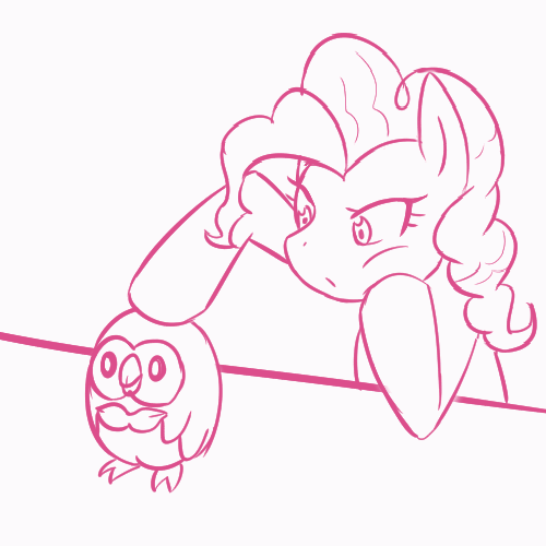 Pinkie and Rowlet