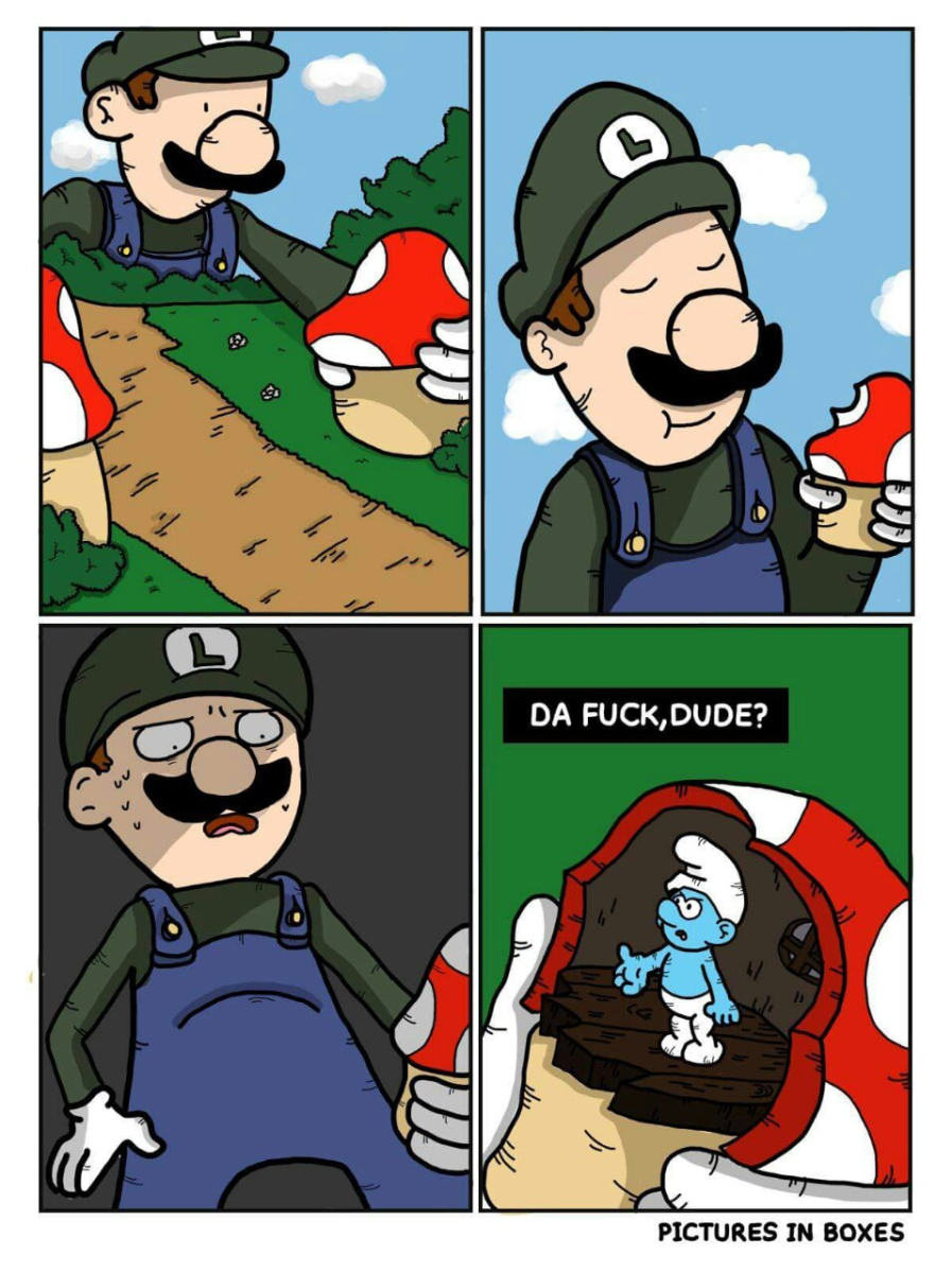 Luigi has a mushroom problem