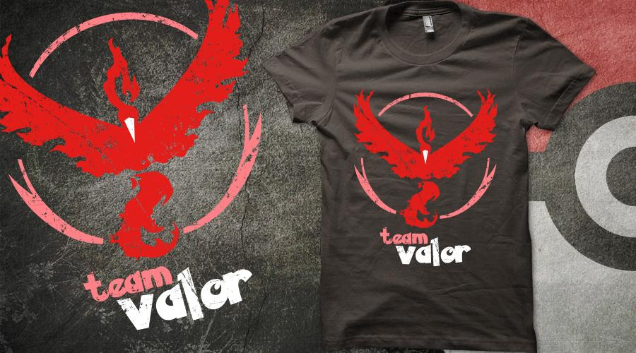 Votez pour les tee-shirt de team pokemon ! #TeamValor