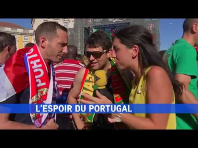 Faux supporter portugais : quenelle et message pour Valls en direct