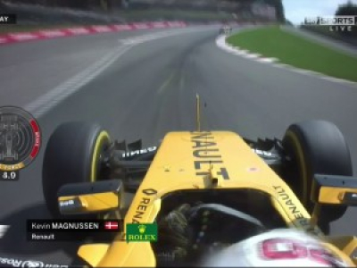 Crash de Magnussen au Grand Prix de Spa 2016