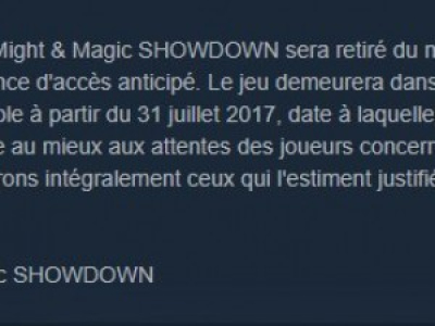 Ubisoft annule Might &amp; Magic Showdown et laisse 3 semaines pour se faire rembourser