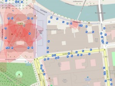 Carte interactive des caméras de surveillance dans les lieux publics