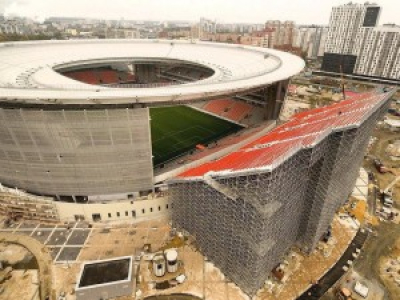 Mondial 2018 : les tribunes temporaires d'un stade russe qui font peur