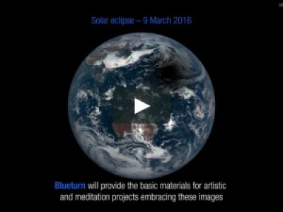 BLUETURN - Images de la rotation de la terre