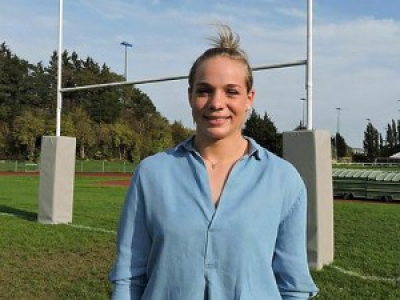 Romane Ménager 3ieme ligne de l'équipe de France de Rugby