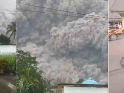 Spectaculaire éruption en Indonésie: panique au pied du Mont Semeru