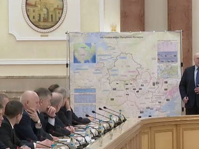 Lukashenko dévoile une carte de l'invasion en Urkaine