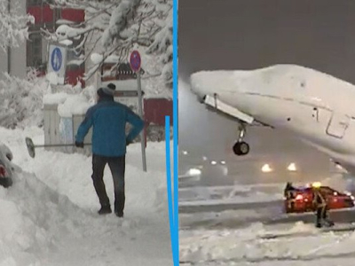 VIDÉO. Allemagne : Munich paralysée par 40 centimètres de neige, les transports aériens et ferroviaires à l’arrêt